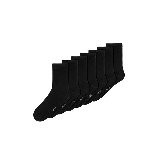 Name it - 7 pack sokker i black