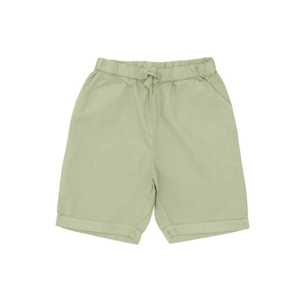 Copenhagen colors - Crisp poplin shorts i dusty green