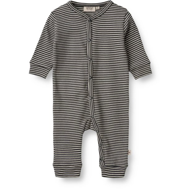 Wheat - Sleepsuit i navy stripe